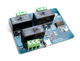 USB bus powered, Relay controller, 3 contacts Form C, 10A 250V